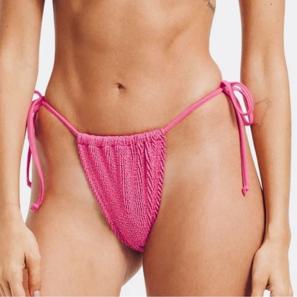 Good American L/XL Size 3/4 Pink is Better Always Fits Bikini Bottom NWT - Picture 3 of 10